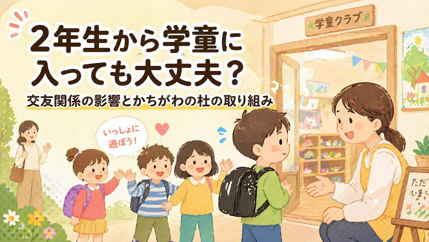 2年生から学童に入っても大丈夫？交友関係の影響とかちがわの杜の取り組み
