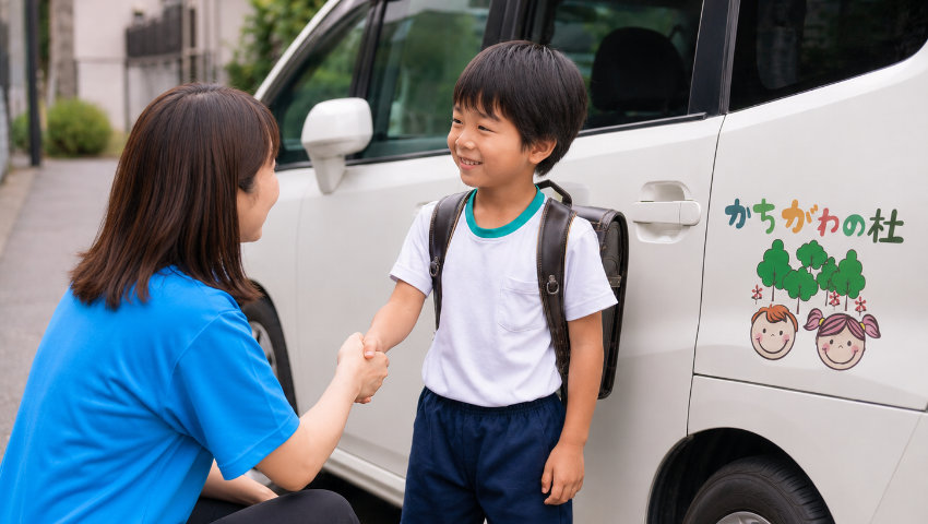 かちがわの杜号でのお迎えの様子